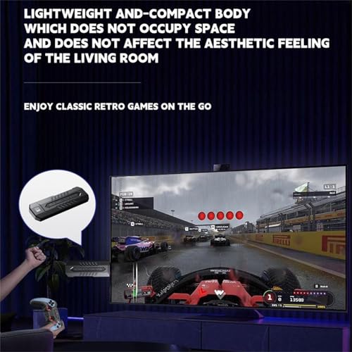 2025 New game stick 4k 60000+games,4k Game Stick Pro,Retro Gaming Console Build In 40,000+ 60000+Games,Plug & Play TV Video Retro Gaming Stick,2.4g Wireless Retro Game Console (256G 60000+Games)