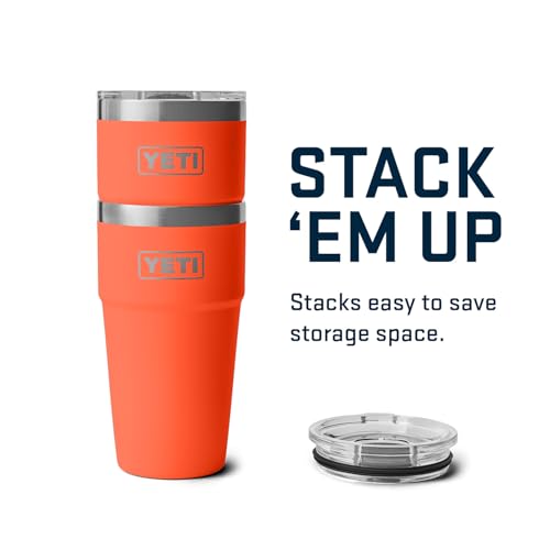 YETI Rambler 20 oz Stackable Tumbler, Stainless Steel, Vacuum Insulated with MagSlider Lid