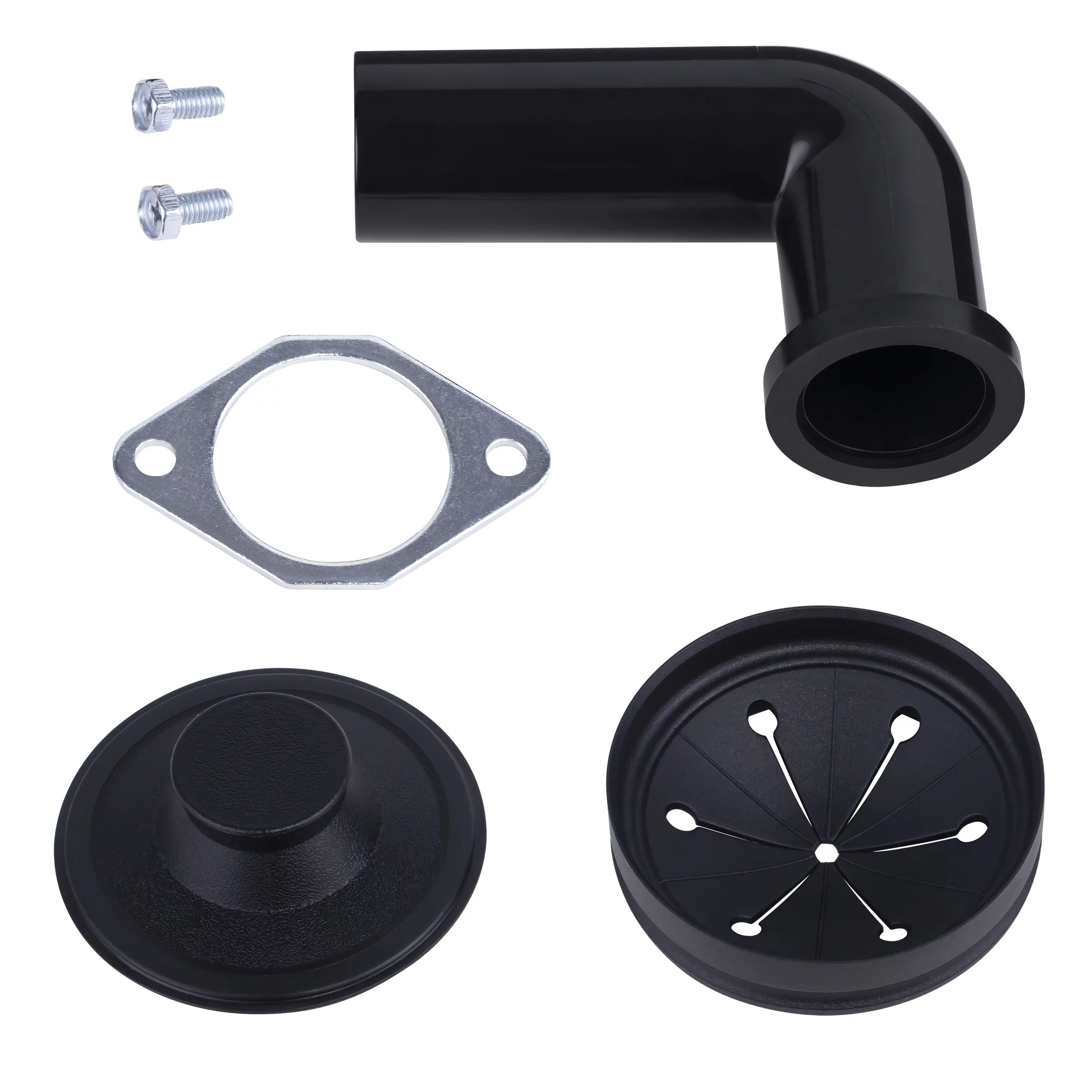 Bone Crusher 1/2 HP Mid Duty Garbage Disposal 3-Bolt, Black - 1/2 hp