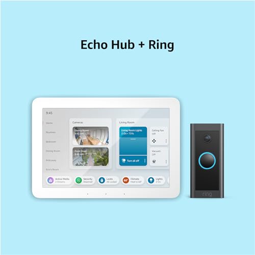 Amazon Echo Hub | 8” smart home control panel with Alexa | Compatible with thousands of devices