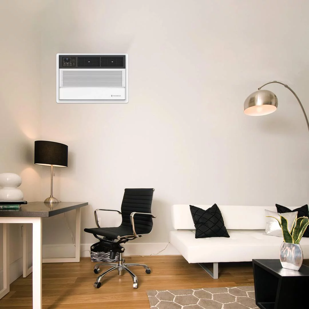 Friedrich UET14A33A Smart Thru-the-Wall Air Conditioner with 14000 Cooling BTU Capacity 10600 BTU Heating Capacity Quietmaster Technology and 4 Fan Speed in White