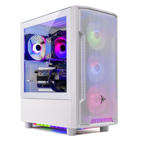Skytech Archangel Gaming PC Desktop, Intel i5 13400F 2.5 GHz (4.6GHz Turbo Boost), NVIDIA RTX 4060 8GB GDDR6, 2TB SSD, 32GB DDR5 RAM 5200 RGB, 650W Gold PSU, Wi-Fi, Win 11 Home
