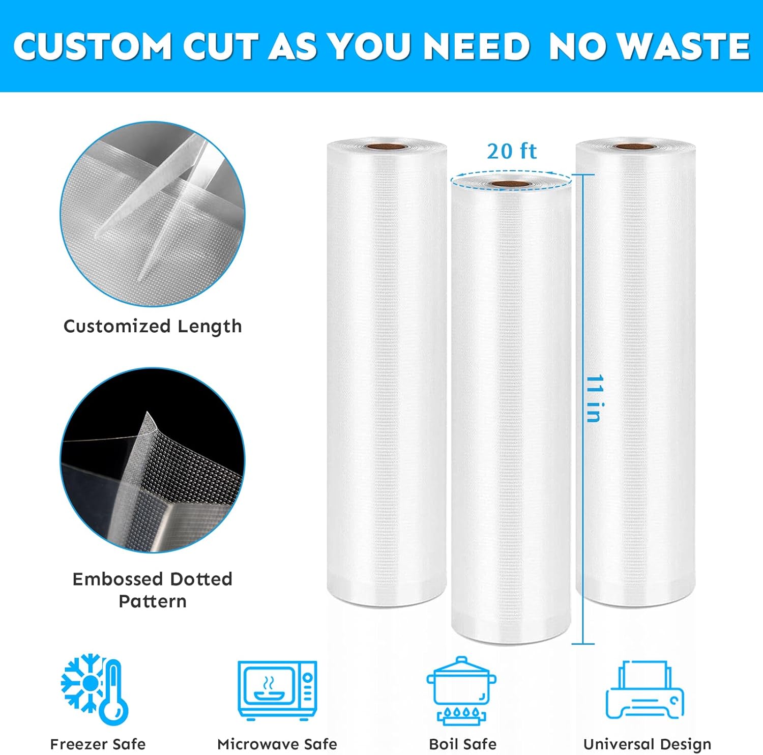 Vacuum Sealer Food Saver Rolls Bag 11