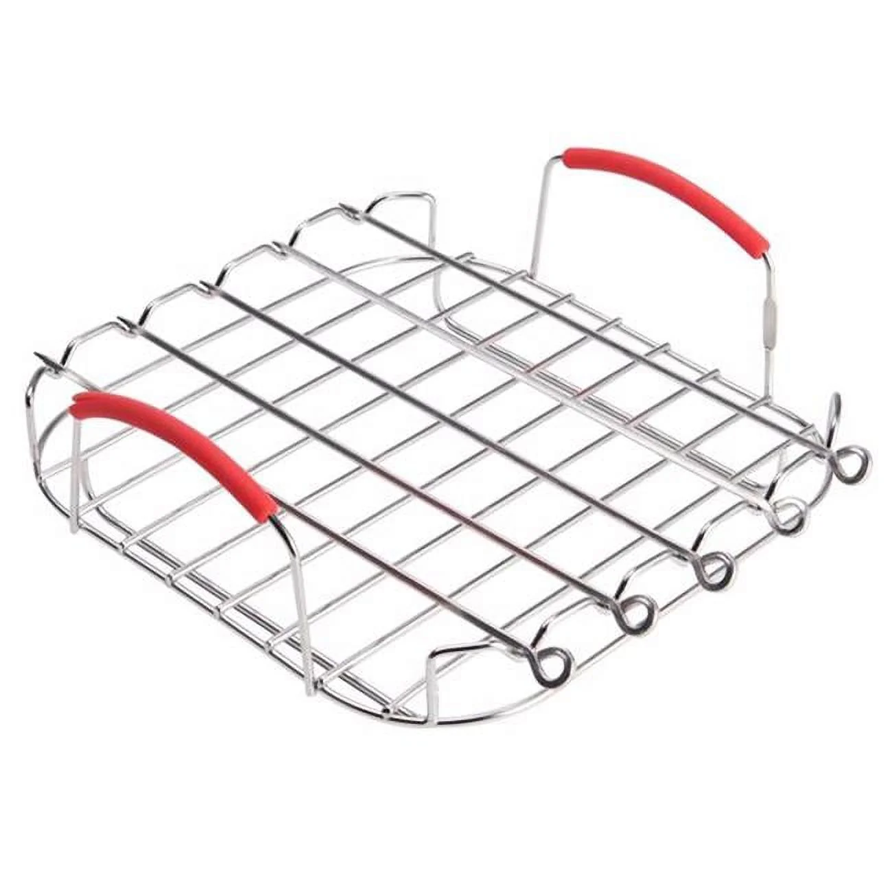 Vortex Stainless Steel Air Fryer with Skewers, Silver - Pack of 6