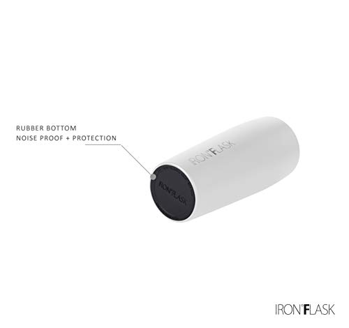 IRON °FLASK Nomad Tumbler - 2 Lids Straw/Flip, Vacuum Insulated Stainless Steel Bottle, Double Walled, Drinking Cup, Thermo Coffee Travel Mug, Water - Blue Waves, 16 Oz