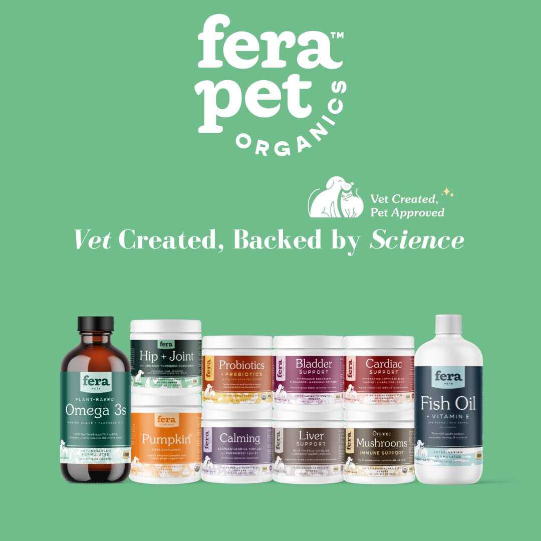 Fera Pet Organics Probiotics with Organic Prebiotics for Dogs & Cats - Pet Supplies online store