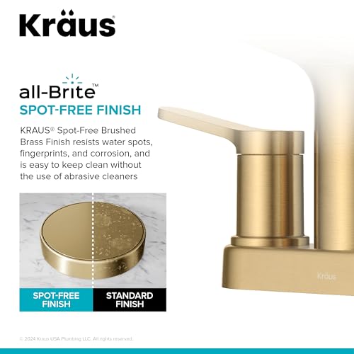KRAUS Indy Single Handle One Hole Bathroom Sink Faucet in Chrome, KBF-1411CH