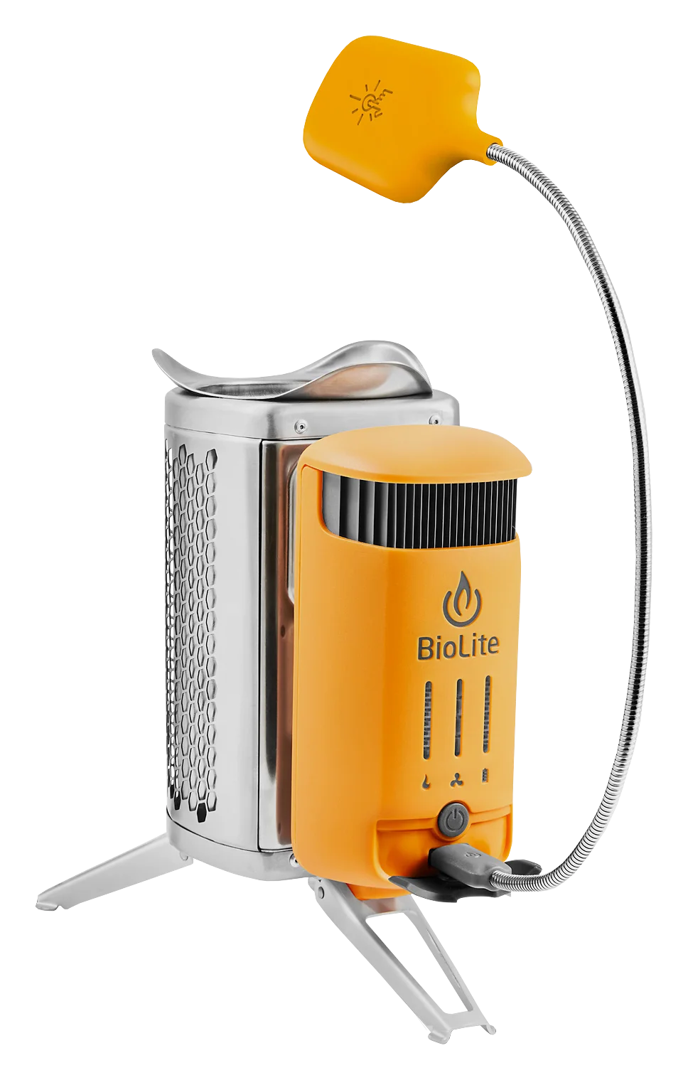 BioLite - CampStove 2 + - Silver and Yellow - CSC0200
