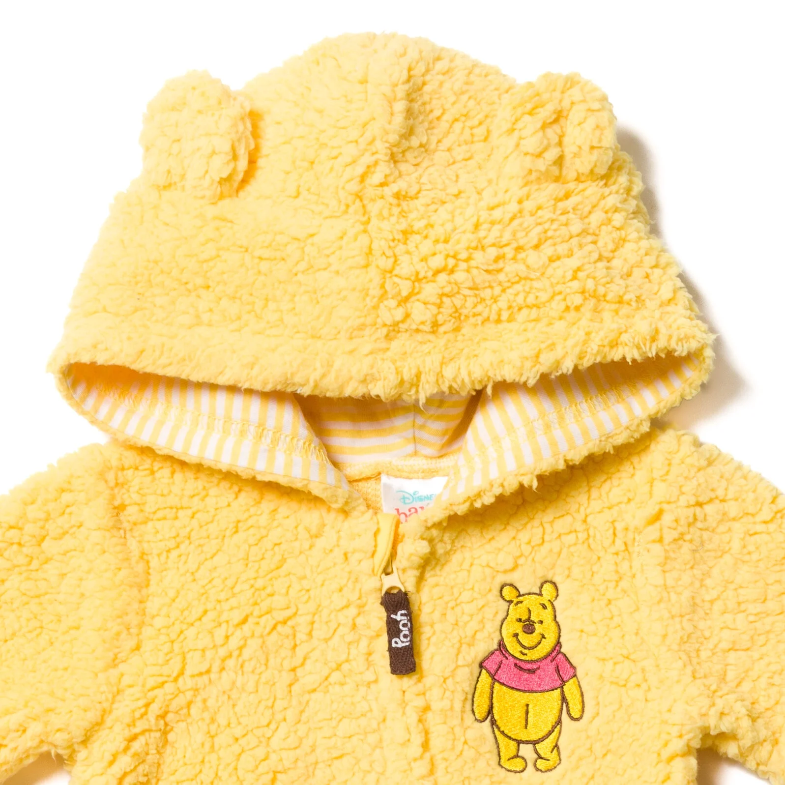 Disney Winnie the Pooh Infant Baby Boys Zip Up Costume Coverall Yellow 12 Months