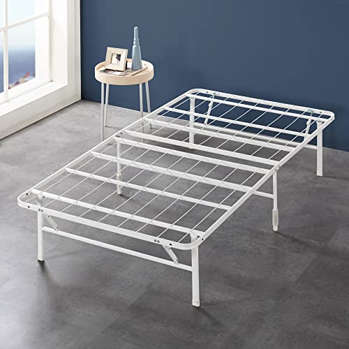 ZINUS Rumi 14in Full Metal Bed Frame, Quick Assembly SmartBase® Mattress Foundation, Heavy Duty Sturdy Steel with No Box Spring Needed, Eco-Friendly Packaging, Black