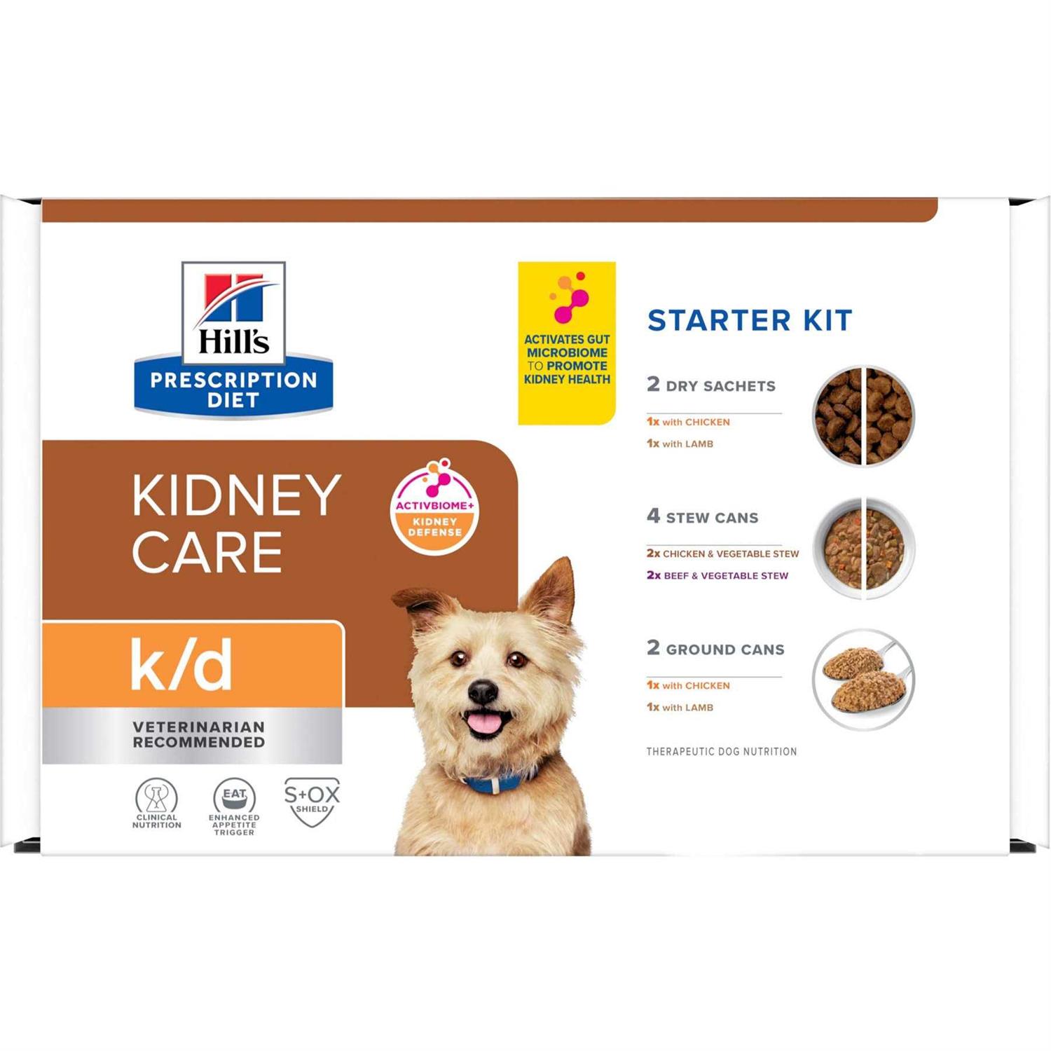 Hill's Prescription Diet k/d Kidney Care Starter Kit Variety Pack Dog Food - Pet Supplies online store