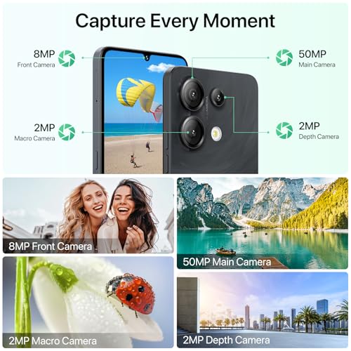 UMIDIGI G9 5G Cell Phone, Android 14 Unlocked Phones, 12(6+6) GB +128GB/1TB TF Expand, 5G Dual SIM, 50MP Camera, 6.75