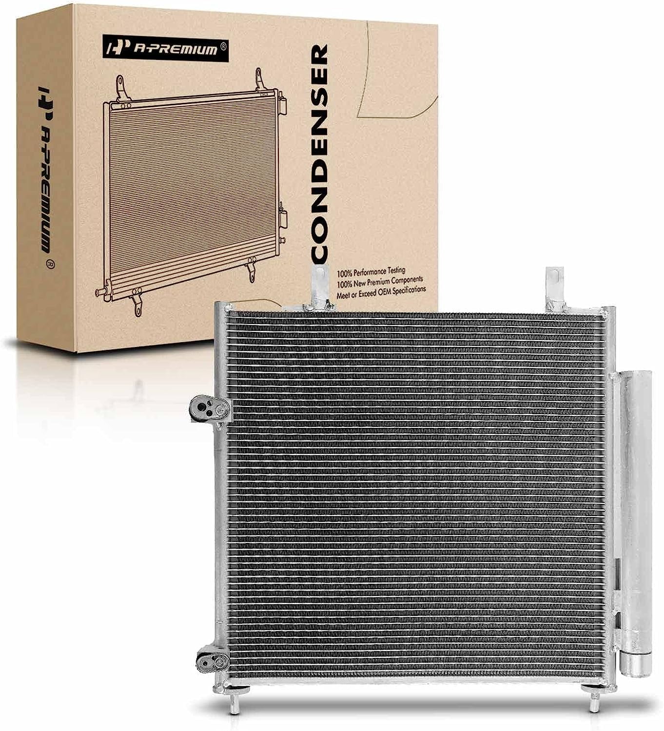 A-Premium Air Conditioning A/C Condenser Compatible with Mitsubishi Mirage 2017-2022, Mirage G4 2017-2022, L3 1.2L, Replace# 30050, 7812A339