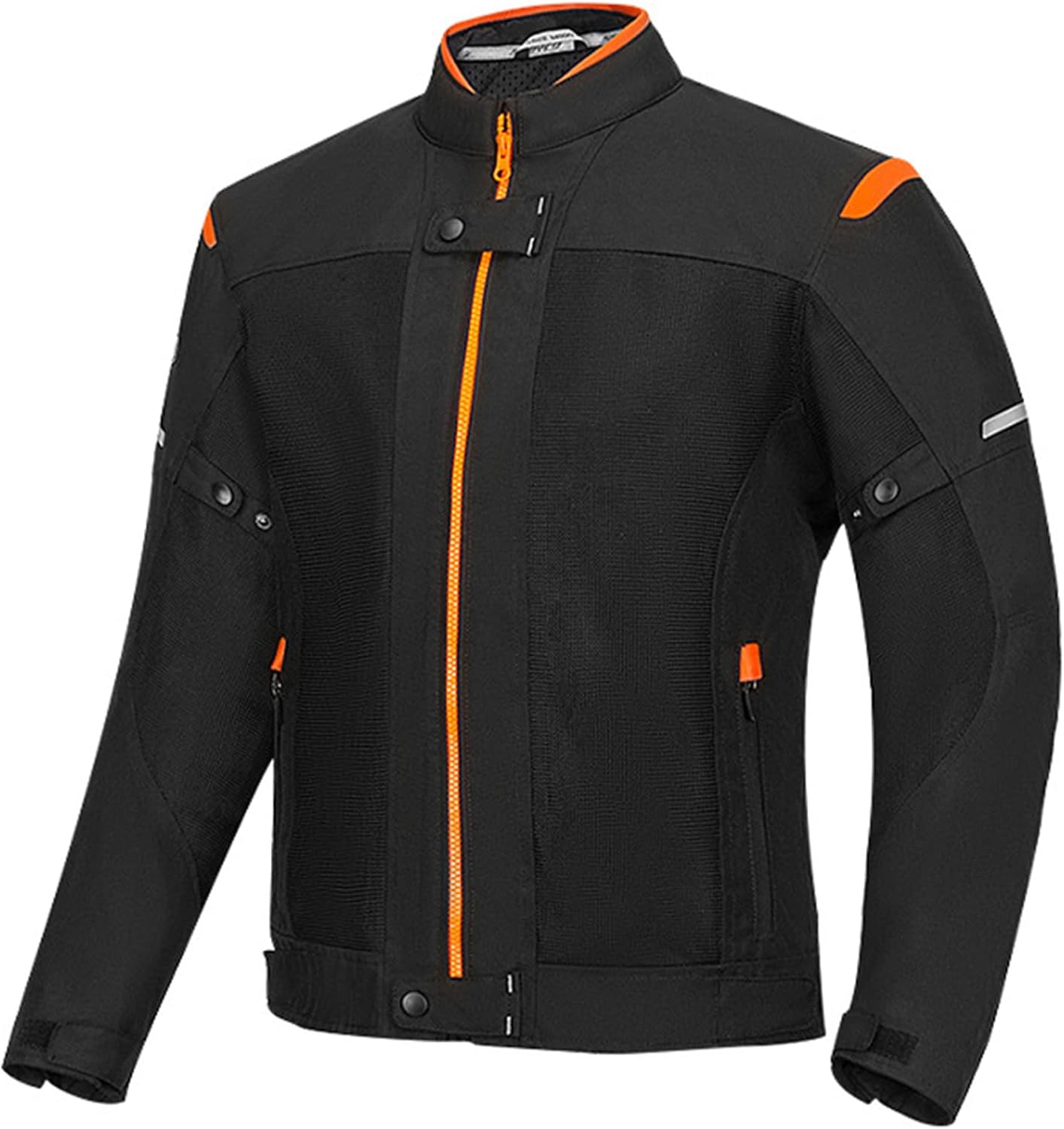 Motorcycle Jacket Motorbike Riding Jacket Windproof Motorcycle Full Body Protective Gear Armor Autumn Winter Moto Clothing,Orange,M