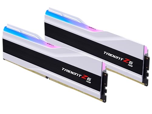 G.SKILL Trident Z5 RGB Series (Intel XMP 3.0) DDR5 RAM 64GB (2x32GB) 6400MT/s CL32-39-39-102 1.40V Desktop Computer Memory UDIMM - Matte Black (F5-6400J3239G32GX2-TZ5RK)