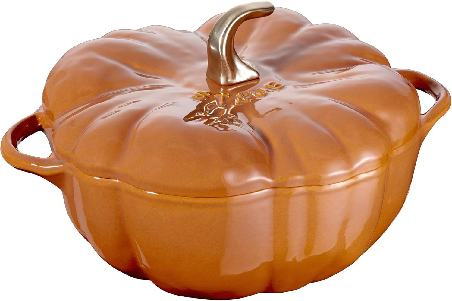 Staub Cast Iron 5-qt Pumpkin Cocotte - Burnt Orange, Made in France