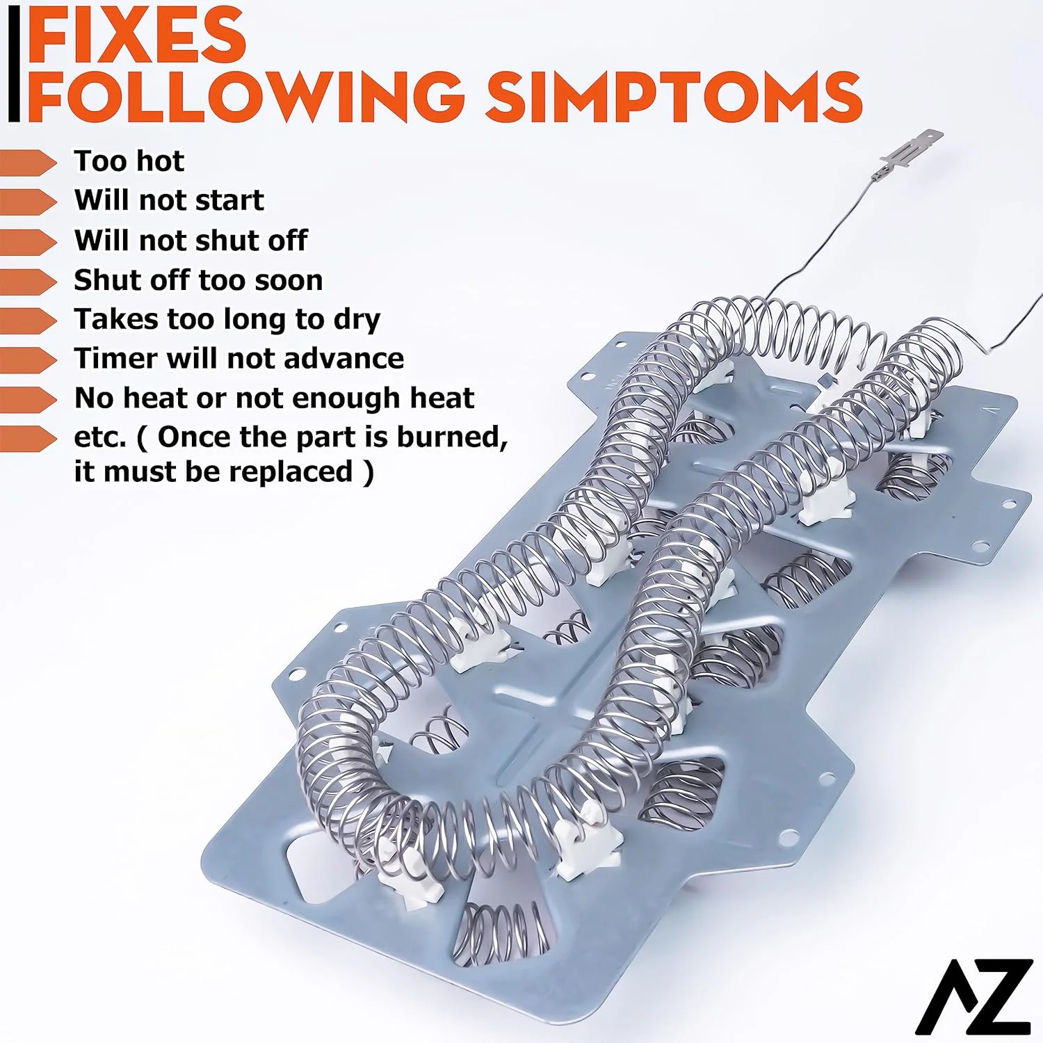 Dryer Heating Element Assembly Replaces For Samsung DV209AEW/XAA DV210AEW/XAA DV350AEW/XAA DV328AEW/XAA DV5451AEW/XAA DV330AEW/XAA