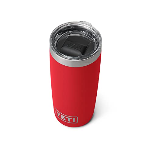 YETI Rambler 10 oz Tumbler, Stainless Steel, Vacuum Insulated with MagSlider Lid, Firefly Yellow
