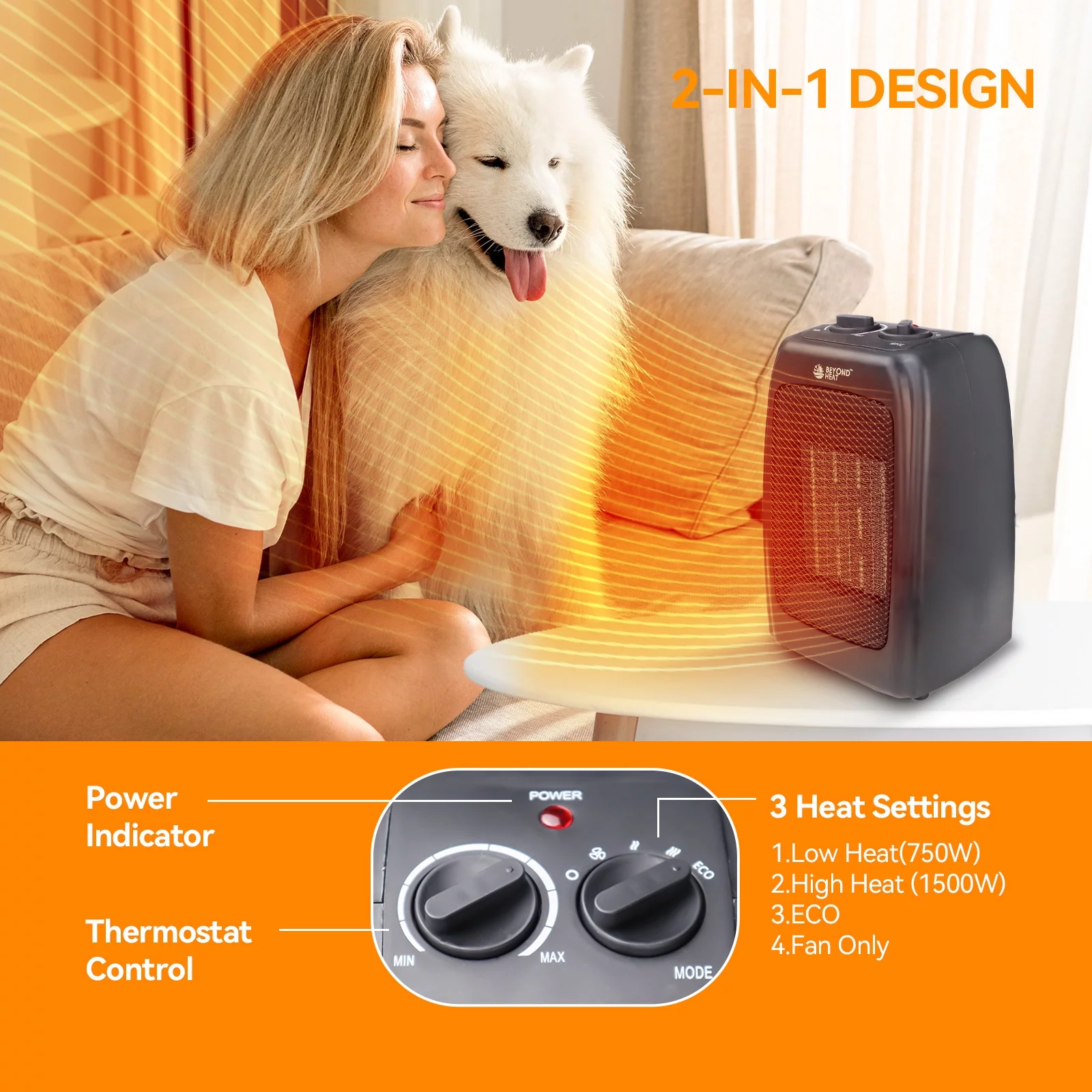 Beyond Heat Personal Ceramic Heater