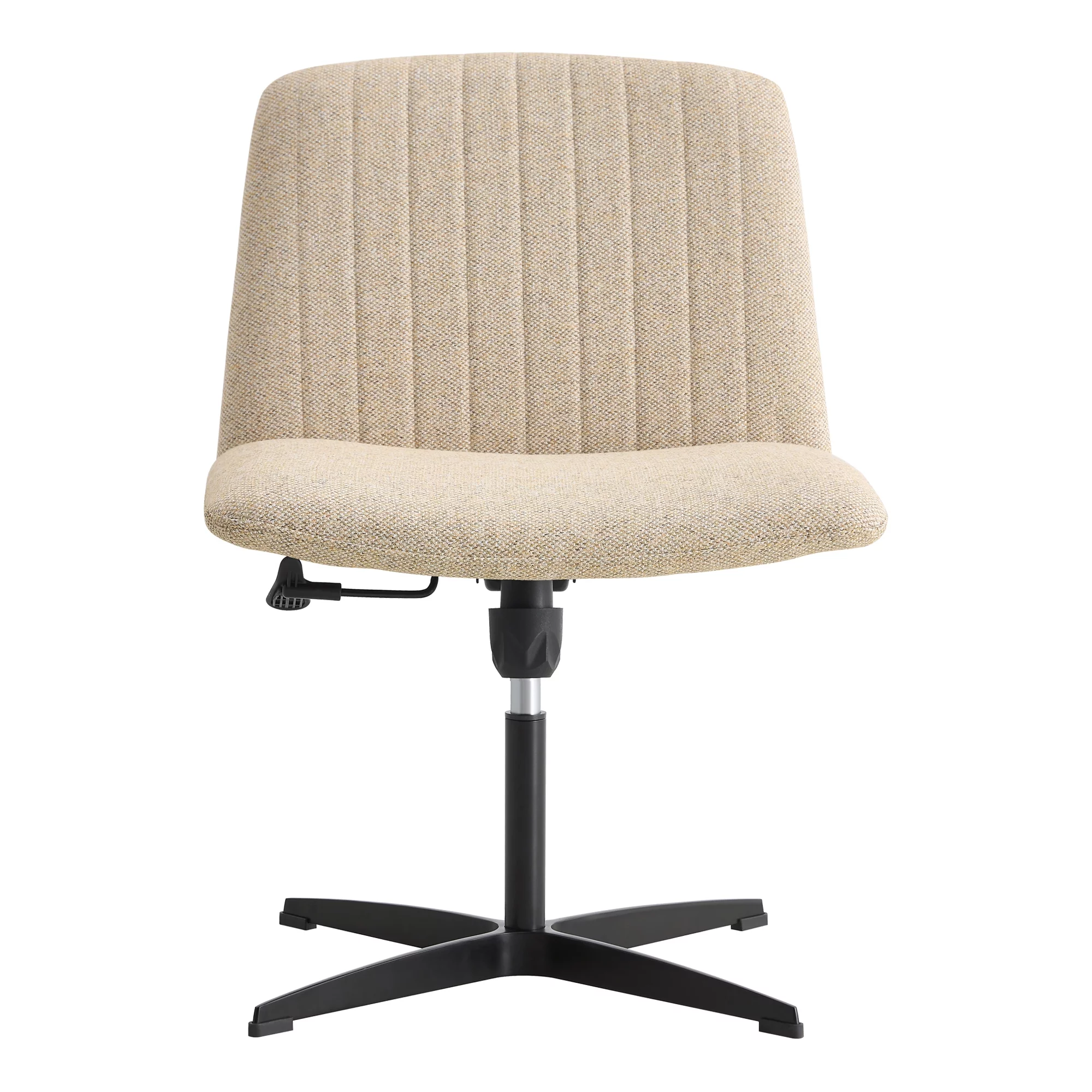 Adjustable Swivel Home Office Computer Chair with Cushion & Black Foot - No Wheels