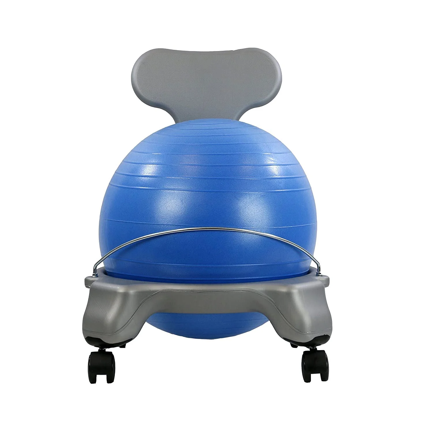 CanDo Child Plastic Mobile Ball Chair with Back without Arms
