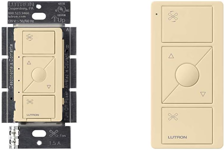 Lutron PD-FSQN-WH Caseta Wireless Smart Fan Speed Control, White