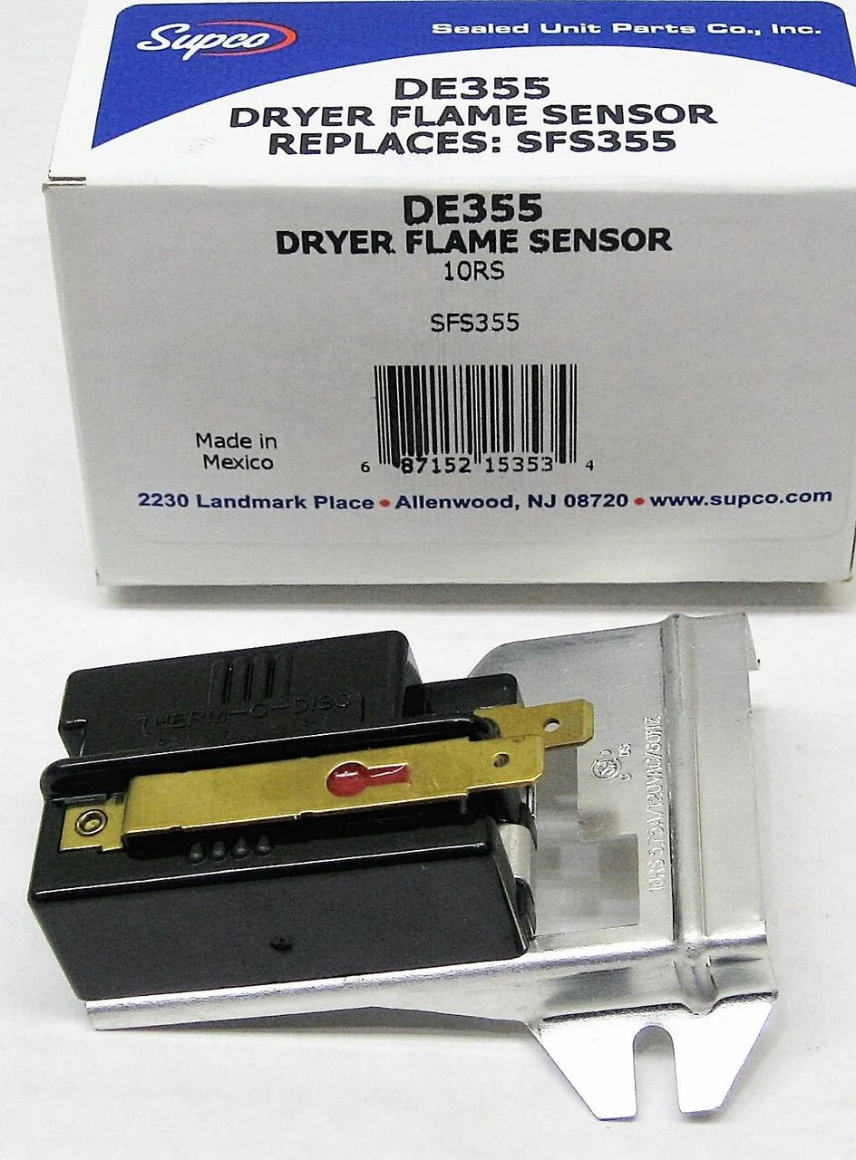 Supco DE355 Supco DE355 Gas Dryer Heat Detector Flame Sensor for GE WE4X448 AP2042635 PS268031