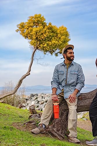Stanley IceFlow Flip Straw Tumbler with Handle 30 oz | Twist On Lid and Flip Up Straw | Leak Resistant Water Bottle | Insulated Stainless Steel |BPA-Free | Lilac