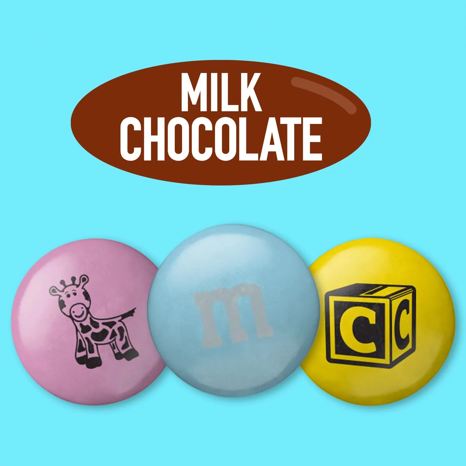 M&M,S New Baby Milk Chocolate Candy - 5Lbs Of Bulk Candy Perfect For Gender Reveal, New Baby Announcement, Diy Baby Showers And Sweet Baby Gifts