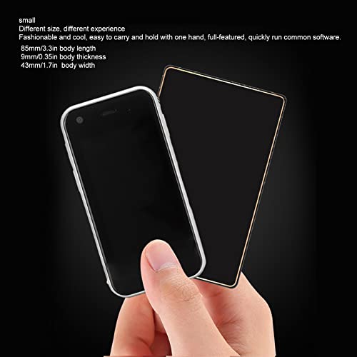 Cuifati XS11 Mini Mobile Phone, 2.5in Cell Phone WiFi GPS 1GB 8GB Quad Core for Android Smart Phone for Students ( )