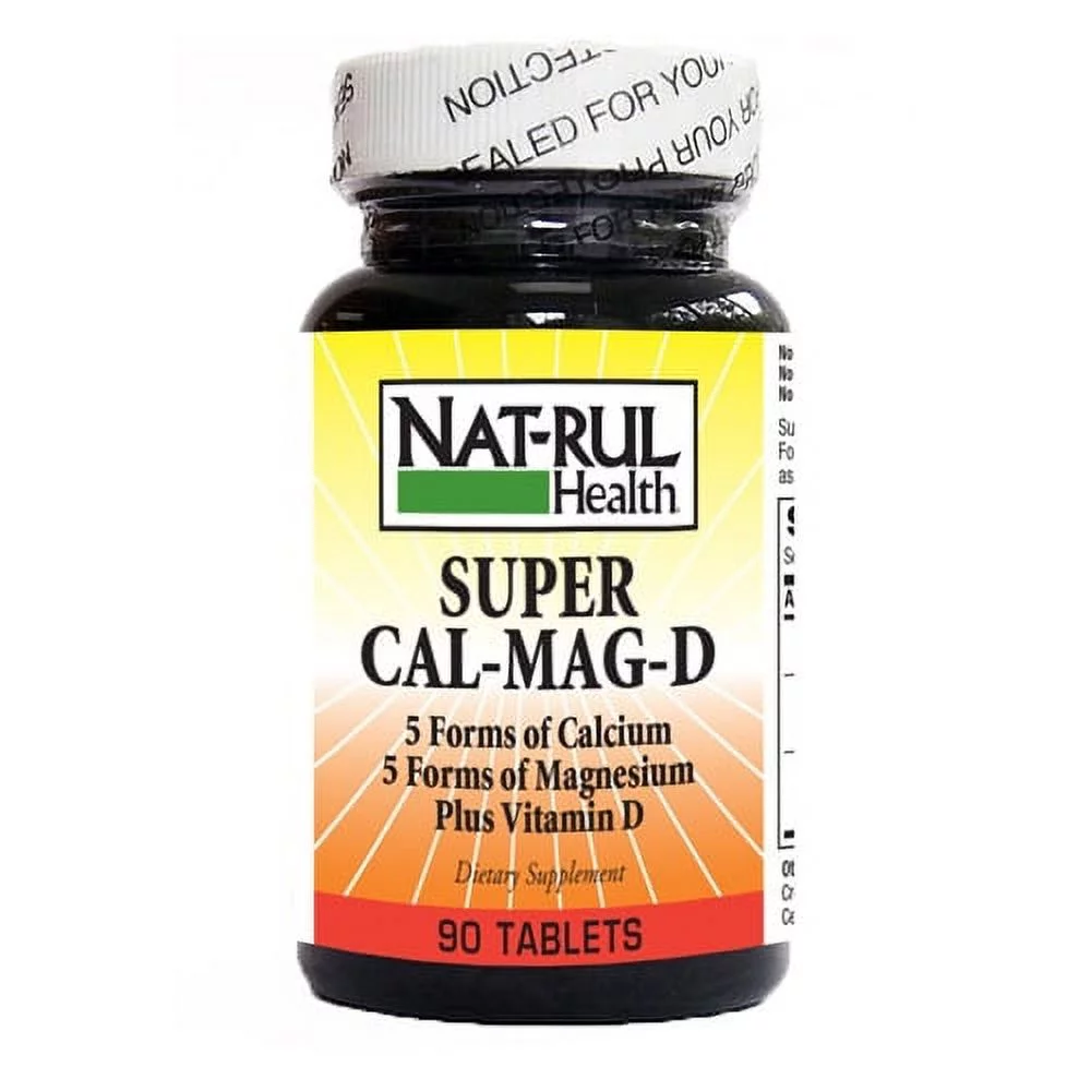 Natrul Health Super Cal-Mag - D Calcium Supplement Tablets, 90 Ea, 3 Pack