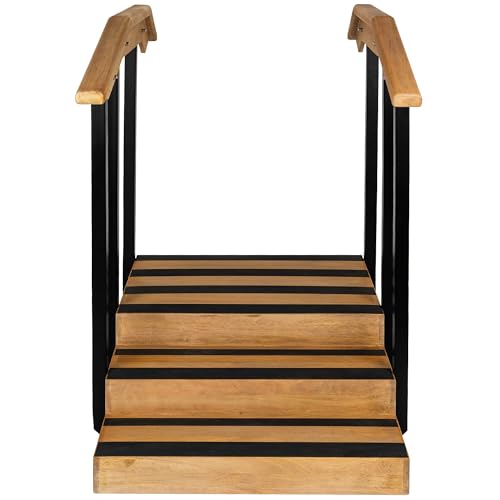 Small Up & Down Non-Slip Physical Therapy Step, Wooden Therapy Stairs, Physical Therapy Equipment, Dimensions: 47.6” H x 33.5” W x 54” L