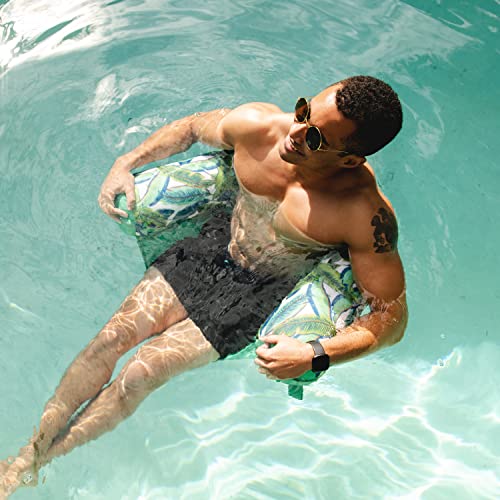 Big Joe Noodle Sling, No Inflation Needed, Pool Float with Armrests, Quick Draining Fabric, Cup Holder