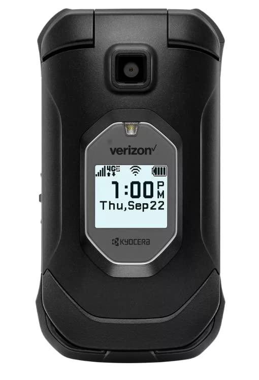 Kyocera DuraXV Extreme E4810 Verizon Rugged LTE Flip Basic Cell Phone Camera GPS Black- (Renewed)