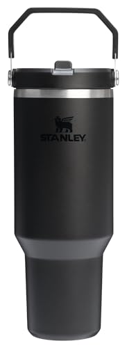 Stanley IceFlow Flip Straw Tumbler with Handle 30 oz | Twist On Lid and Flip Up Straw | Leak Resistant Water Bottle | Insulated Stainless Steel |BPA-Free | Lilac