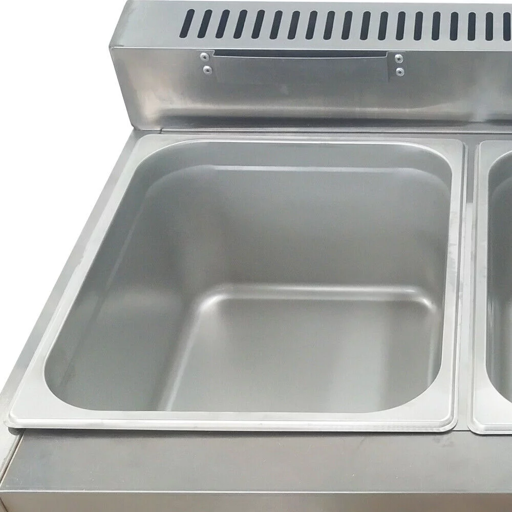 Commercial Propane Deep Fryer Countertop 18L Gas Fryer 3 Pan LPG NG Gas Fryer