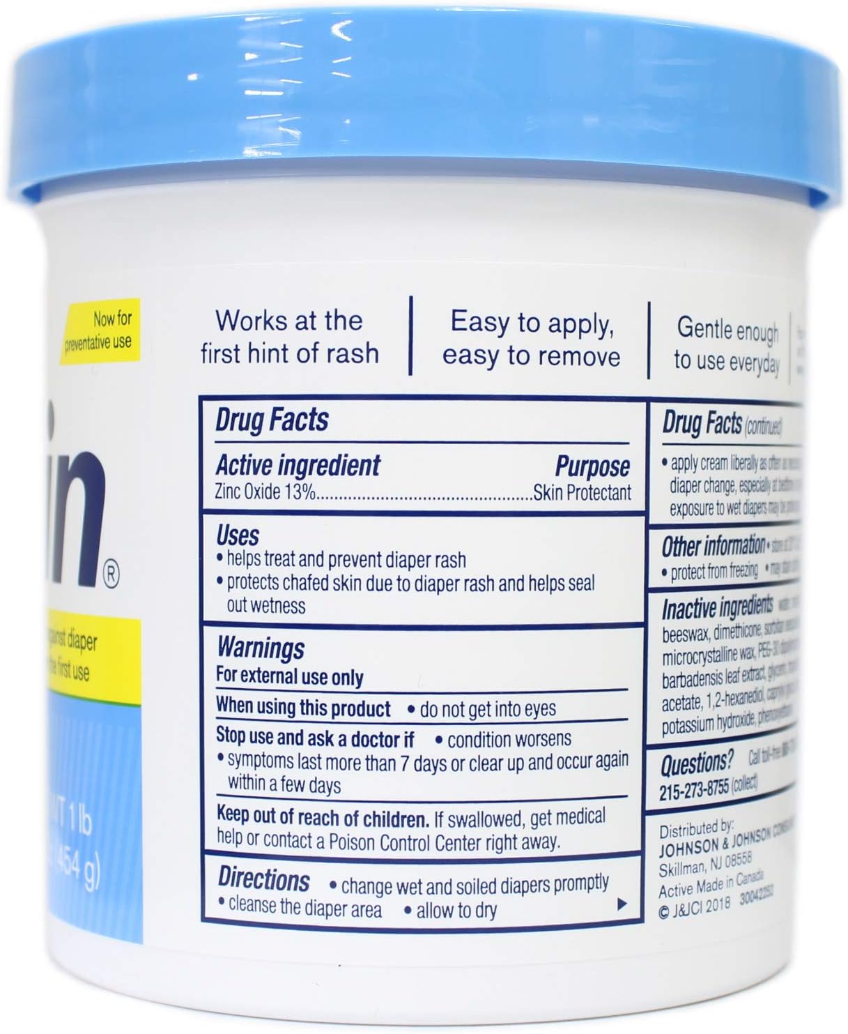 Desitin Daily Defense Creamy Diaper Rash Cream - 16 oz