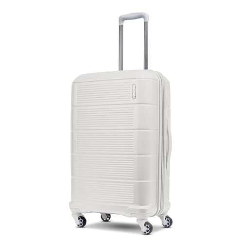 American Tourister Stratum 2.0 Expandable Hardside Luggage with Spinner Wheels, Purple Haze, Carry-on