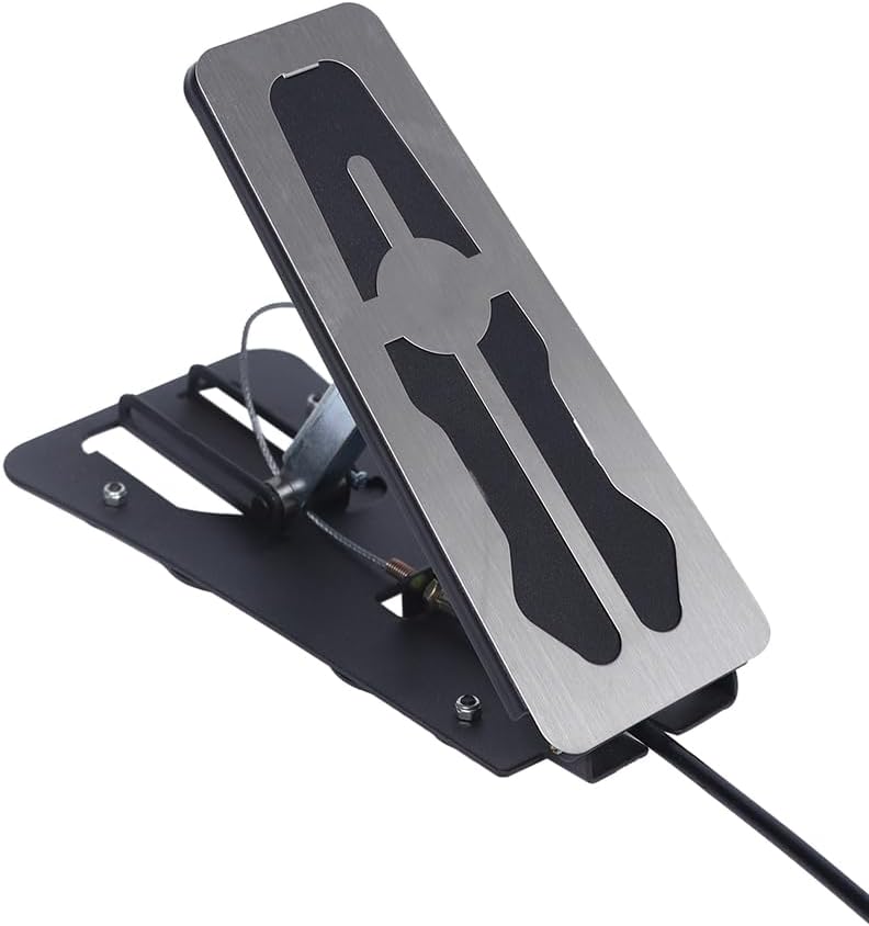 Universal Dual Brake Car Passenger Right Side Brake Set,Instructors Passenger Side Brake Kit,School Student Drivers Ed Training Brake Pedal Set（Silver&Black）