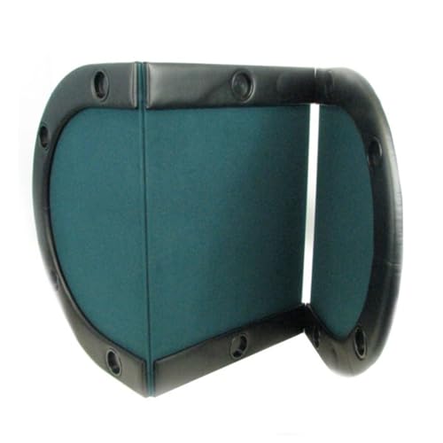 Trademark Texas Hold'em Poker Padded Table Top with Cupholders,Green