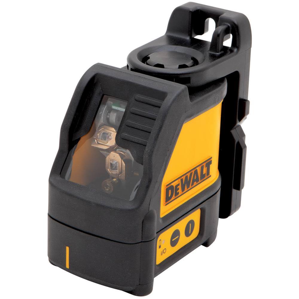 DeWalt Cross Line Laser Level with Bonus 65 ft. Laser Distance Measurer MC0C0A04