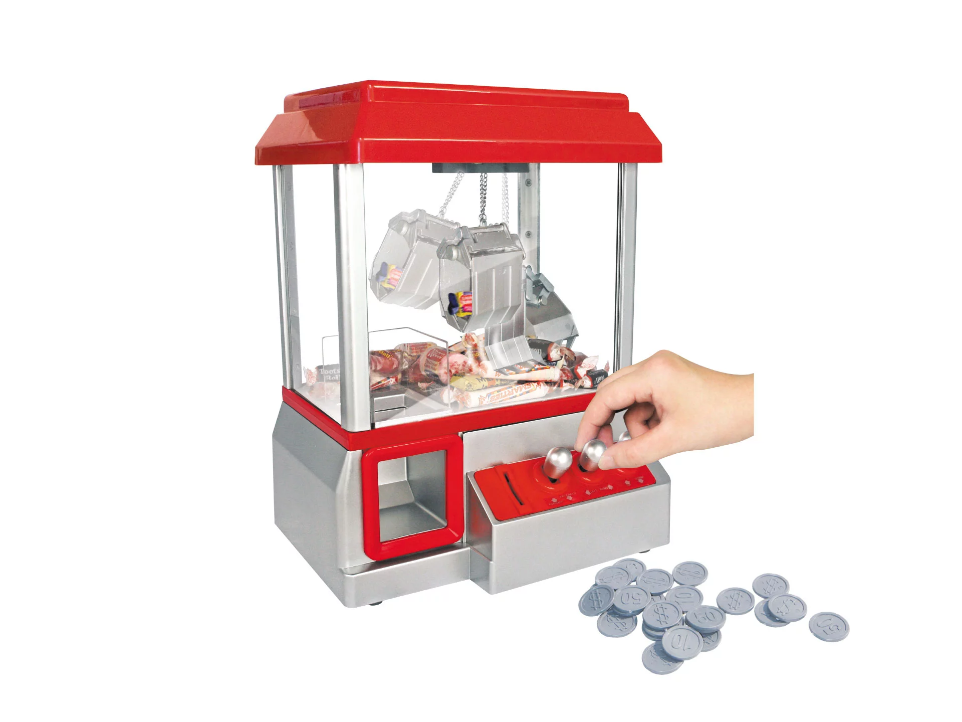 Claw Toy Grabber Mini Arcade Machine with Lights & Sounds, Candy Claw Machine
