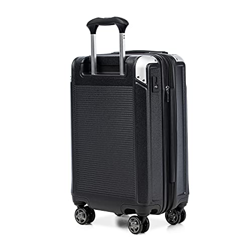 Travelpro Platinum Elite Hardside Expandable Carry on Luggage, 8 Wheel Spinner, TSA Lock, Hard Shell Polycarbonate Suitcase, Metallic Sand, Compact Carry on 20-Inch