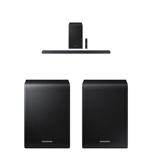 SAMSUNG HW-S50B/ZA 3.0ch All-in-One Soundbar w/Dolby 5.1, DTS Virtual:X, Q Symphony, Built in Center Speaker, Adaptive Sound Lite, Bluetooth Multi Connection, 2022 Black
