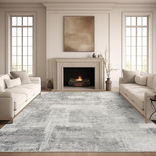 zesthome 8x10 Area Rugs for Living Room, Non-Slip Backing Washable Rug, Modern Abstract Area Rug, Stain Resistant Rugs for Bedroom, Ultra-Thin Large Area Rugs, Area Rug 8x10