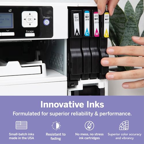 Sawgrass SG500 Sublimation Printer Starter Bundle | Includes Professional Dye-Sublimation Printer, SubliJet UHD Inks & TruePix Sublimation Paper | Wi-Fi Connectivity | Create Custom Designs