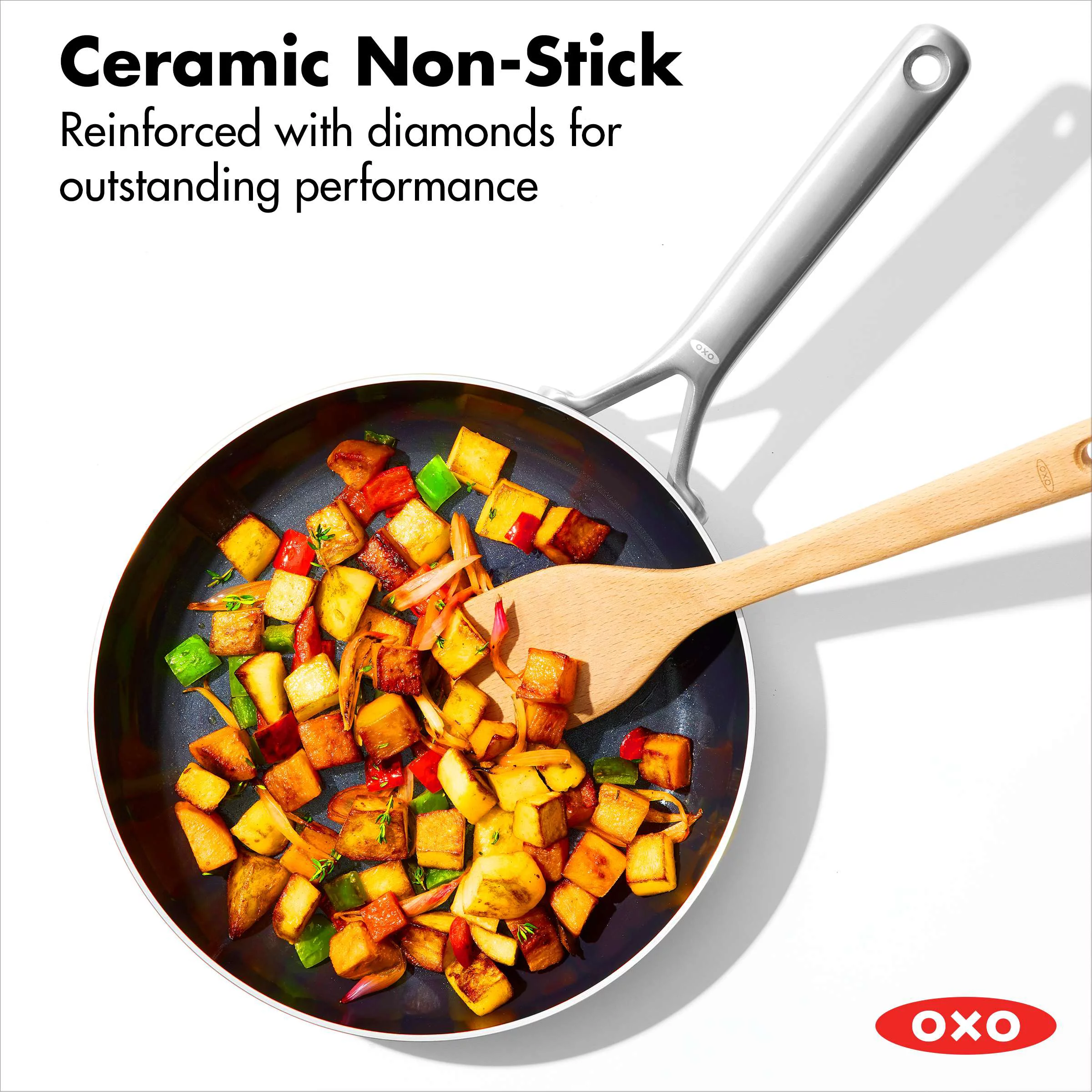 OXO Mira Tri-Ply Stainless Steel PFAS-Free Nonstick, 8