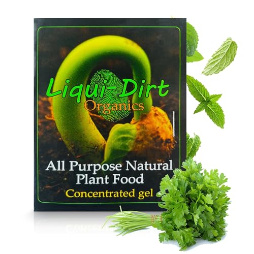 Natural Plant Food Fertilizer All-Purpose NPK Plant Care. 18 Balanced & Blended Vitamins & Minerals with Micro-Fungi and Bio-Organisms to boost your plants growth by Liqui-Dirt. Yields 600 Gallons