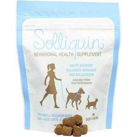 Solliquin Calming Behavioral Health Supplement for Small to Medium Dogs and Cats - Pet Supplies online store