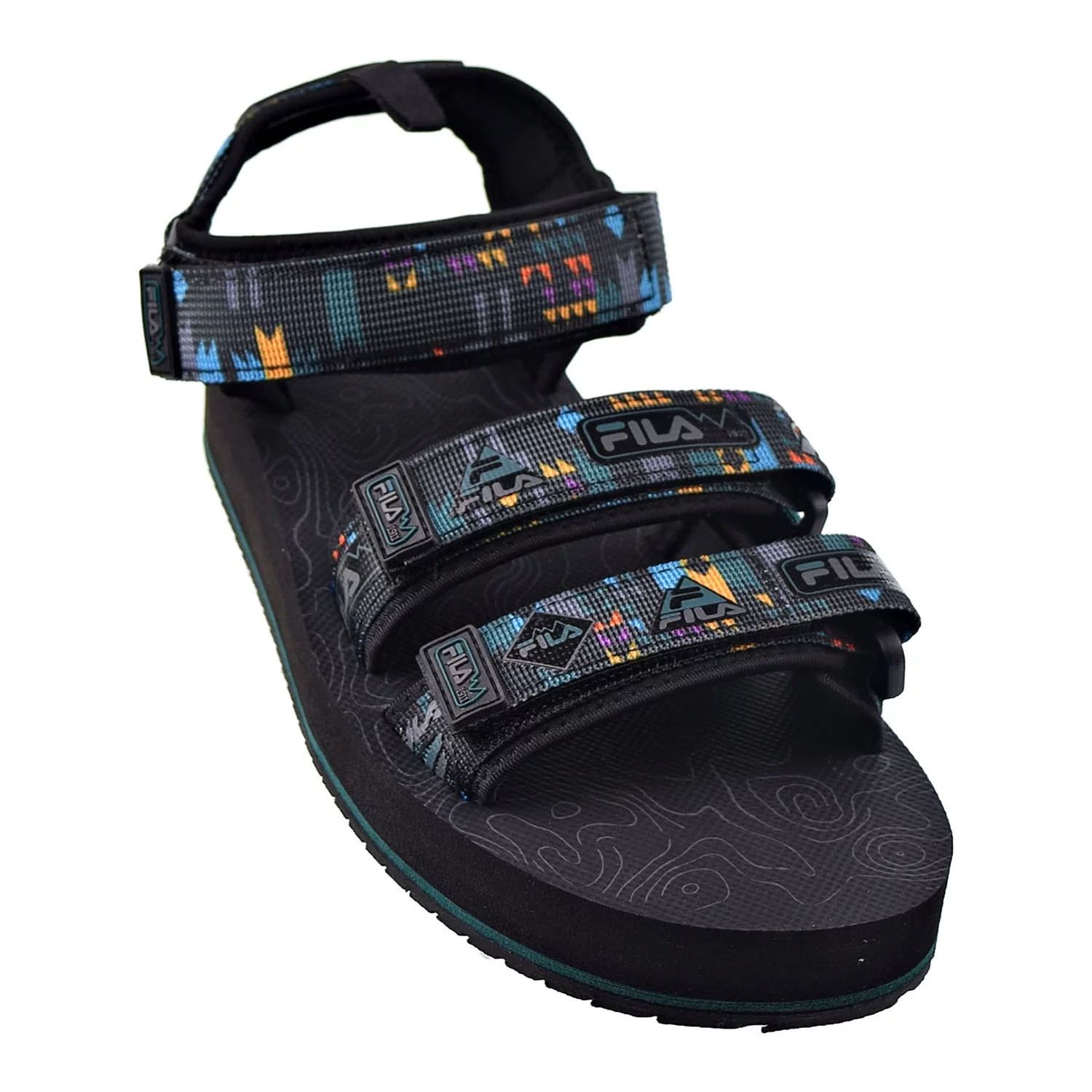 Fila Men's Drifter DNS Sandals Black-June Bug-Saffron 1sm01569-041